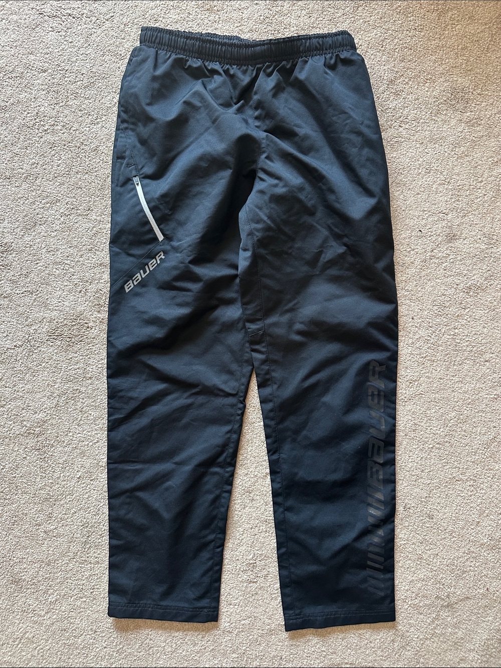 Bauer Men’s Black Jogger-Style Athletic Sweatpants